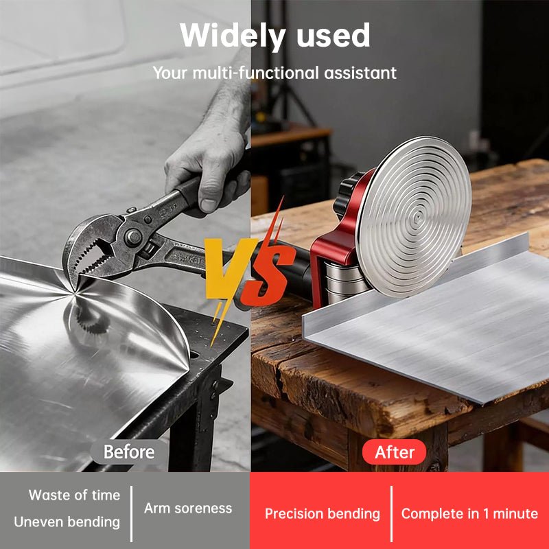2-Station Metal Sheet Bender, Roofing Metal Tool, Bending & Hemming Machine, Sheet Metal Brake - B&B Forest Products