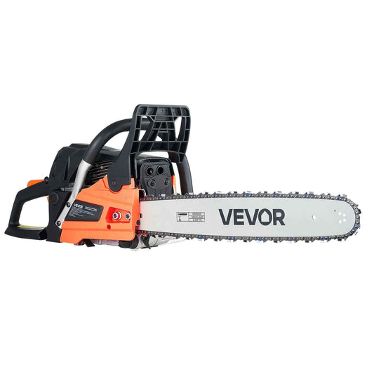 62cc Gas Chainsaw 3.8hp Gas Powered 20 Inch Chainsaw For Wood Cutting
