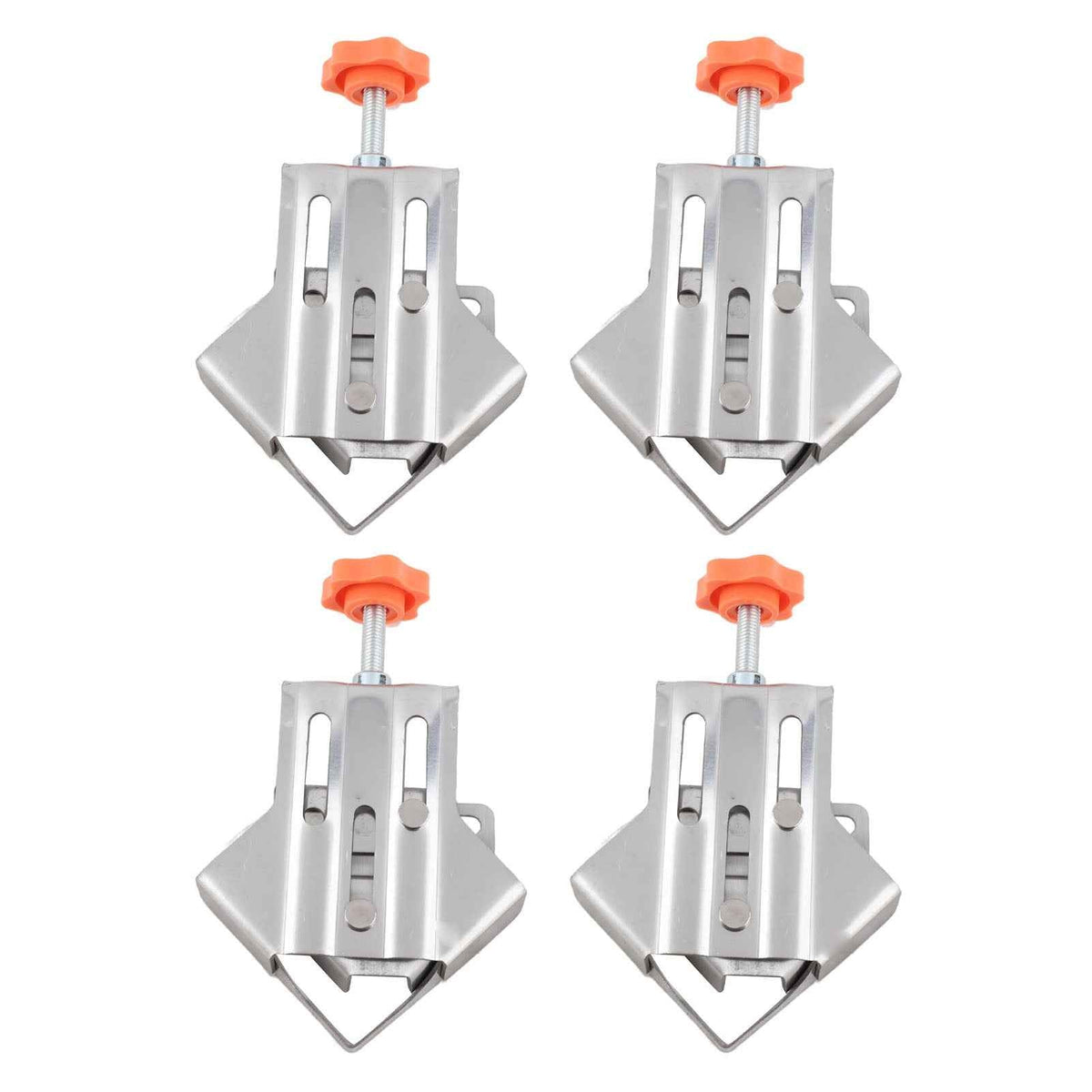 4 Pcs Corner Clamp Quick Splicing Stainless Steel 90 Degree Right Angle Clamp For Woodworking DIY Projects - B&B Forest Products