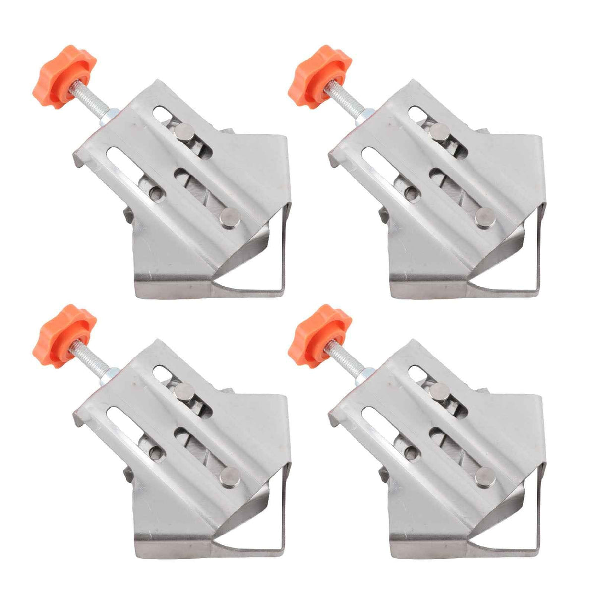 4 Pcs Corner Clamp Quick Splicing Stainless Steel 90 Degree Right Angle Clamp For Woodworking DIY Projects - B&B Forest Products