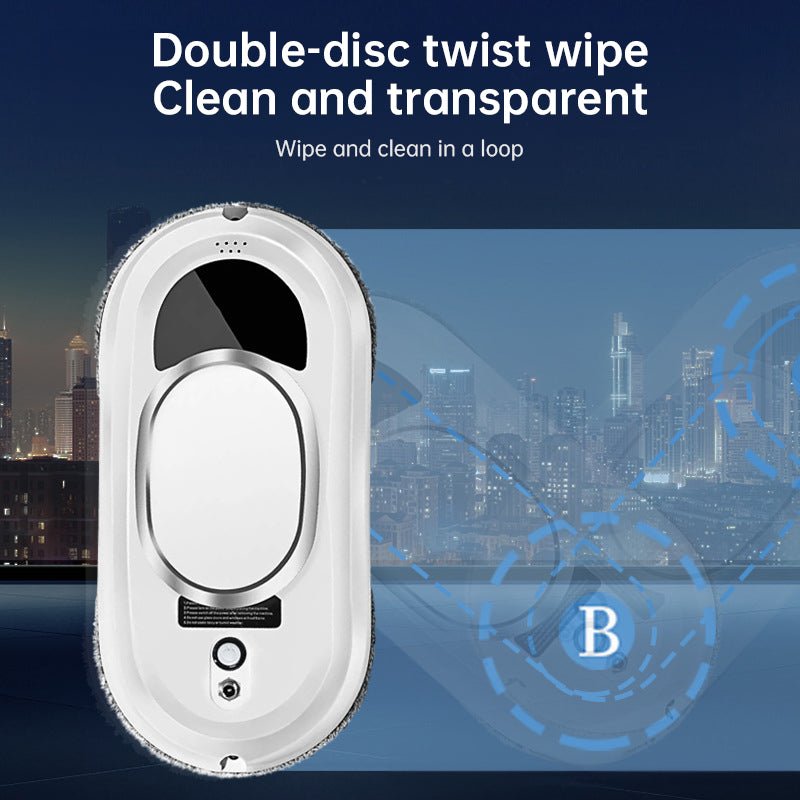 5600Pa Smart Window Cleaning Robot Auto-Guided, Remote-Controlled Glass Cleaner for Home Use - B&B Forest Products