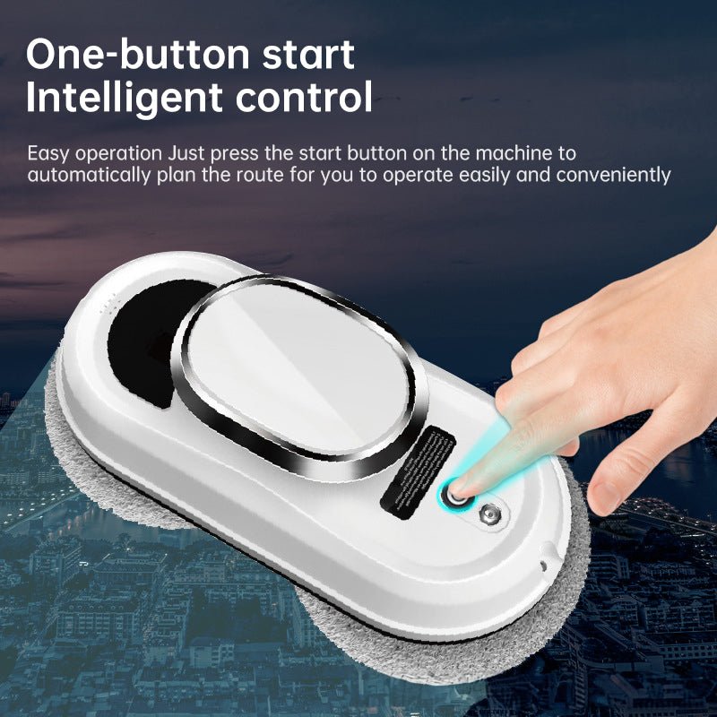 5600Pa Smart Window Cleaning Robot Auto-Guided, Remote-Controlled Glass Cleaner for Home Use - B&B Forest Products