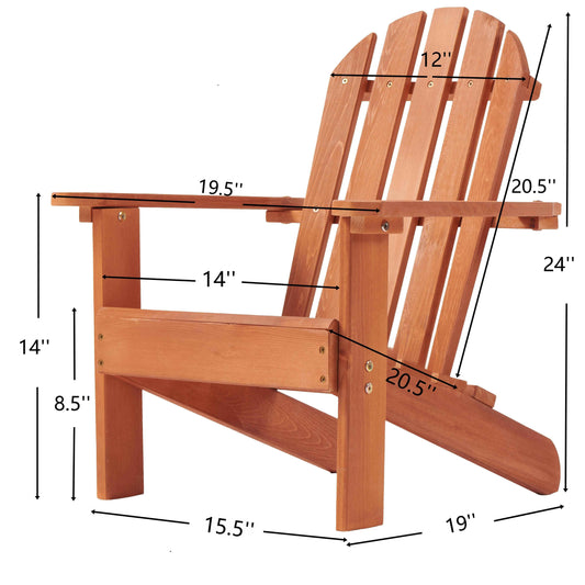Wooden Kid S Adirondack Chair For Indoor And Outdoor, Natural Cedar Patio Lounge Chiar For Kids