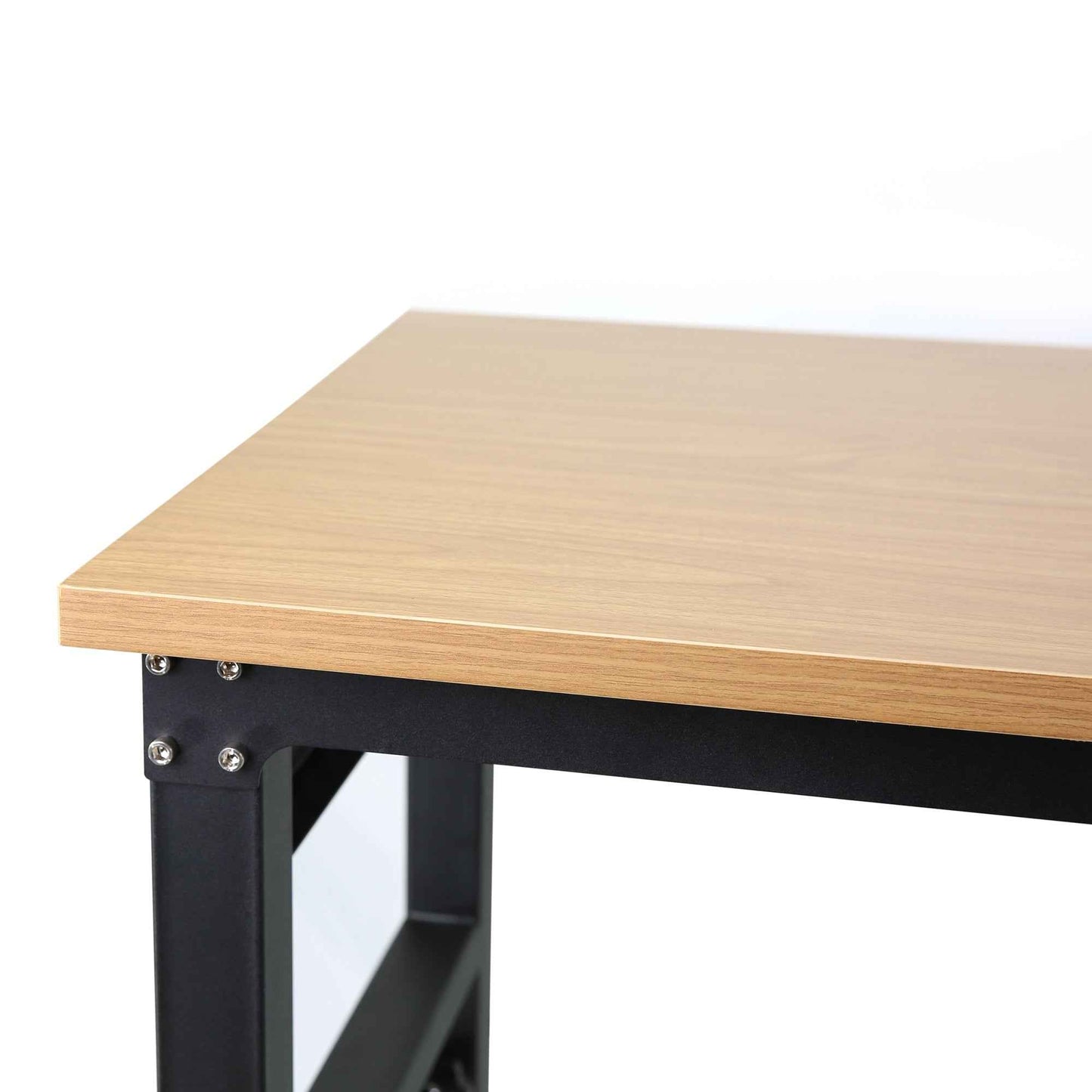 72 inch x 24 inch adjustable worktable, rolling heavy-duty worktable with power socket and wheels