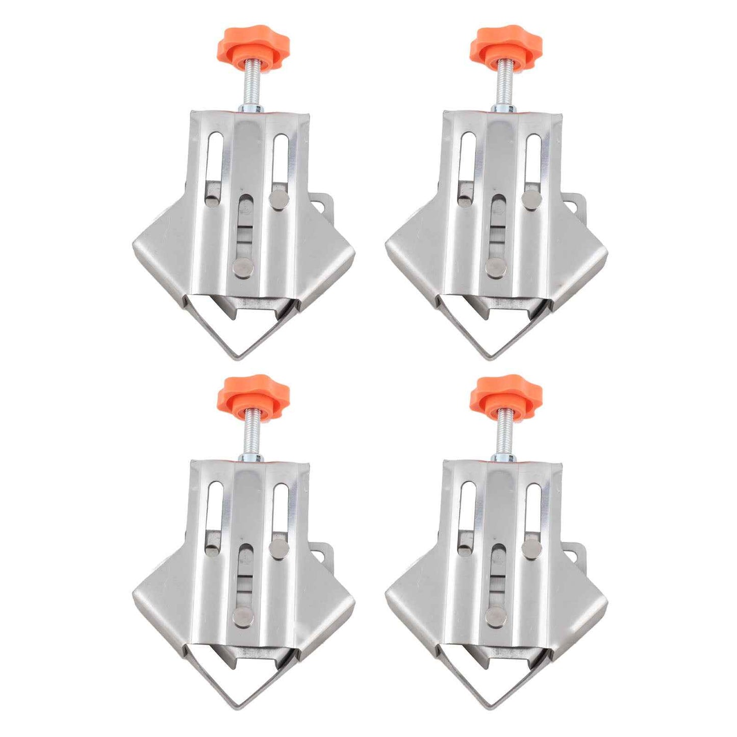 4 Pcs Corner Clamp Quick Splicing Stainless Steel 90 Degree Right Angle Clamp For Woodworking DIY Projects