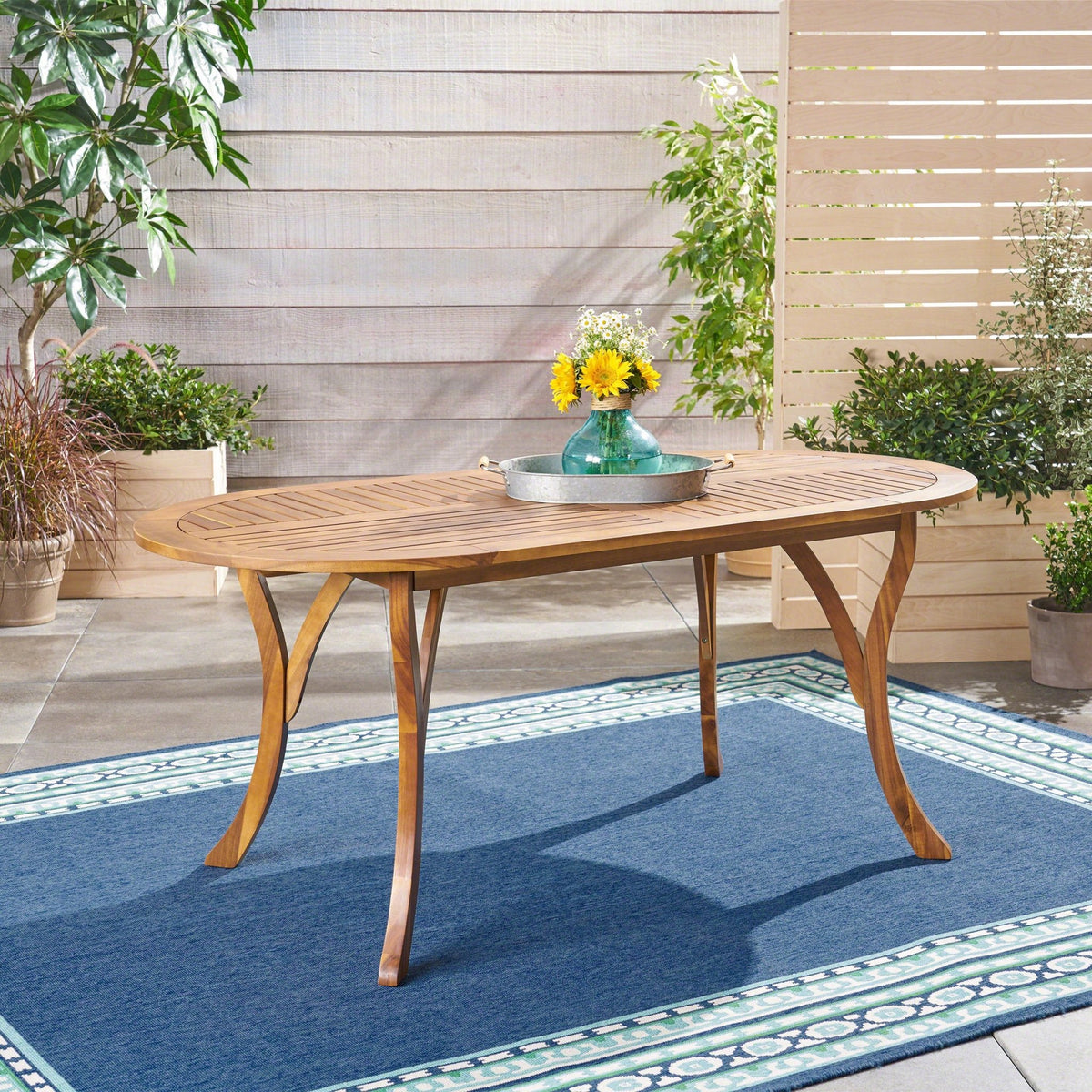 Acacia Wood 70" Dining Table - B&B Forest Products