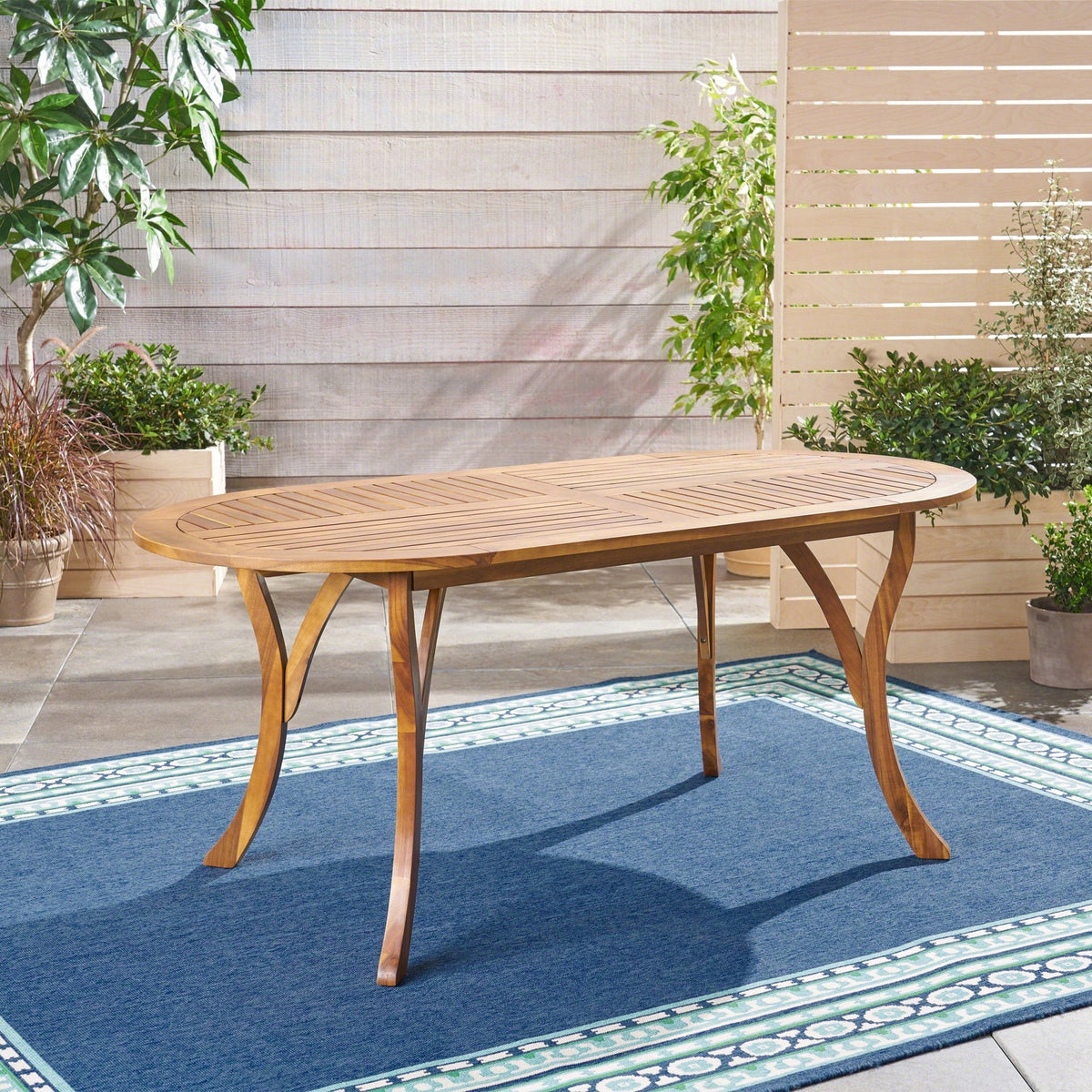 Acacia Wood 70" Dining Table - B&B Forest Products