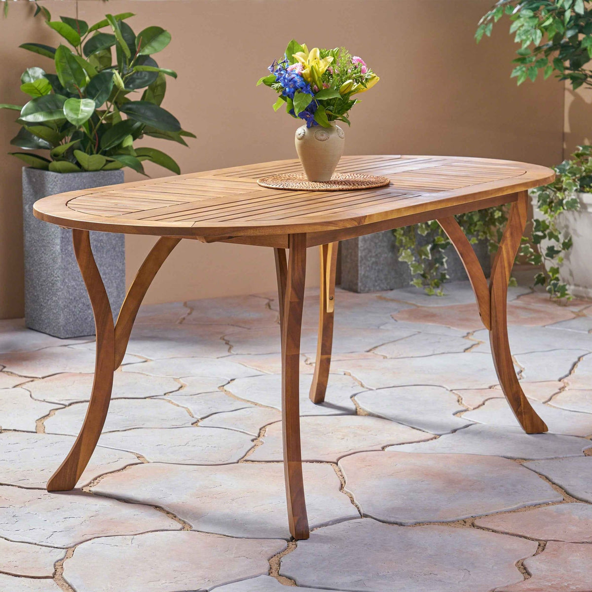 Acacia Wood 70" Dining Table - B&B Forest Products