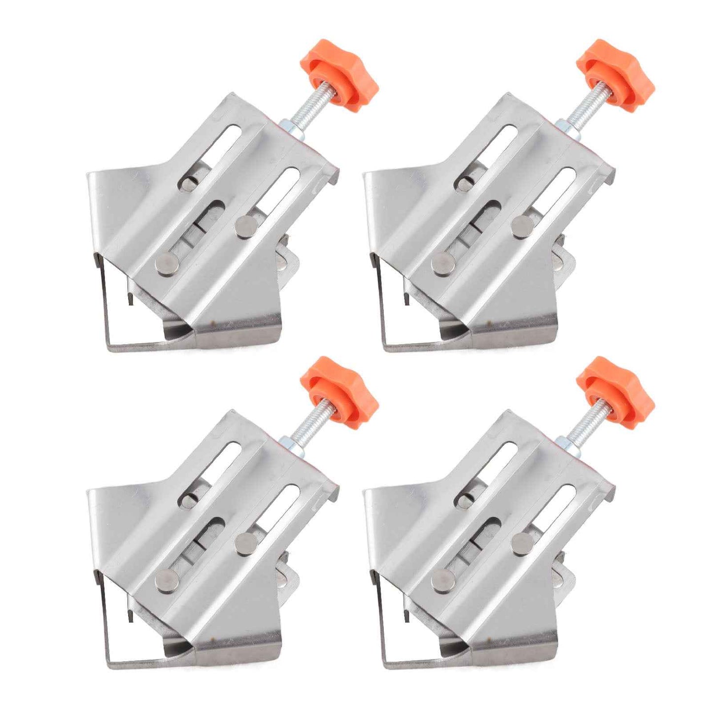 4 Pcs Corner Clamp Quick Splicing Stainless Steel 90 Degree Right Angle Clamp For Woodworking DIY Projects