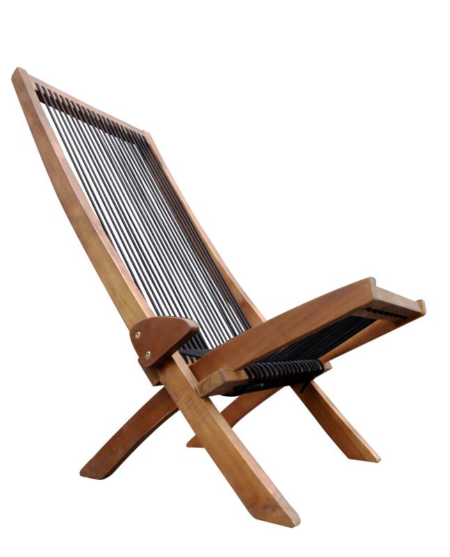 folding roping wood chair - B&B Forest Products