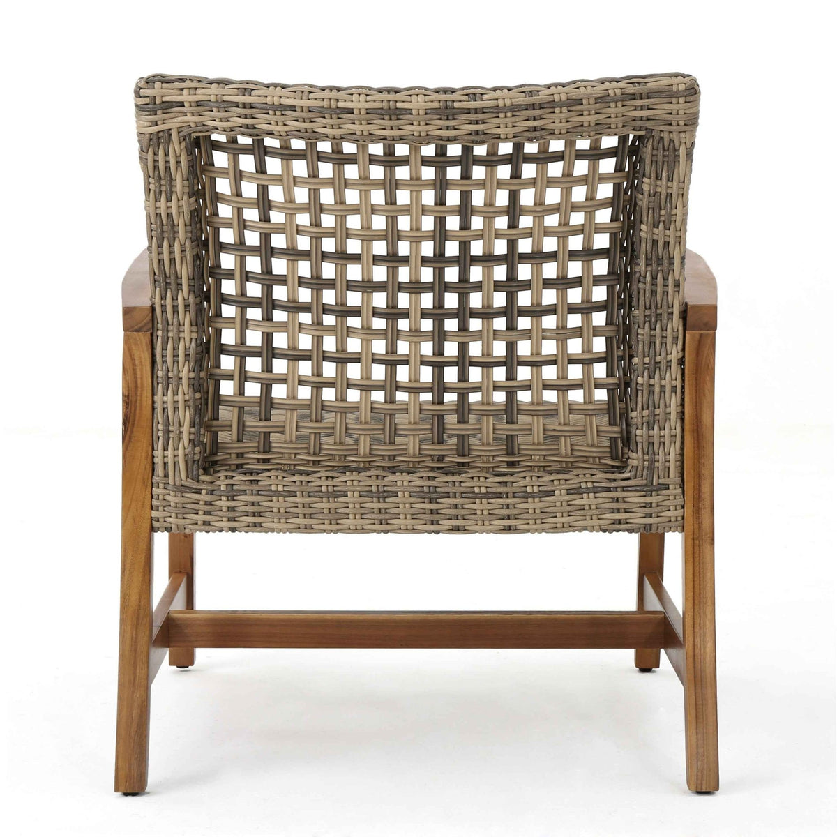 HAMPTON WOOD + WICKER CLUB CHAIR ( set of 2) - B&B Forest Products