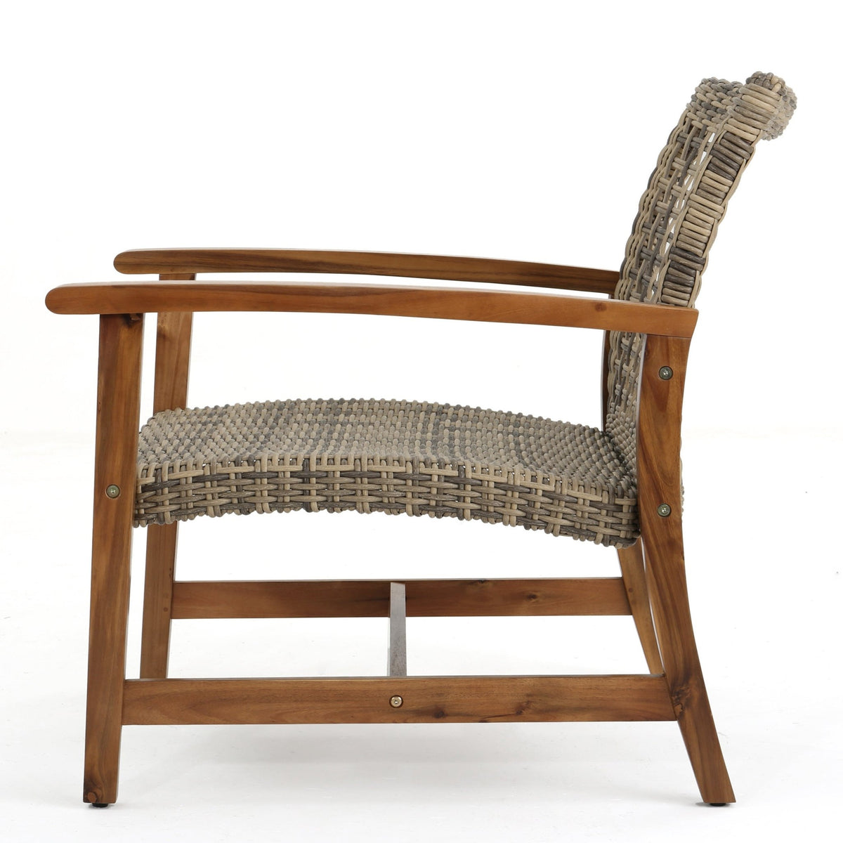 HAMPTON WOOD + WICKER CLUB CHAIR ( set of 2) - B&B Forest Products