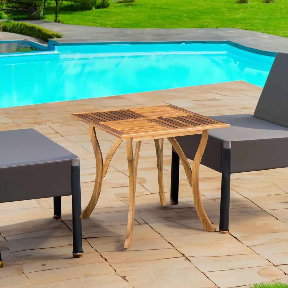 HERMOSA 31.5'' SQUARE WOOD TABLE - B&B Forest Products