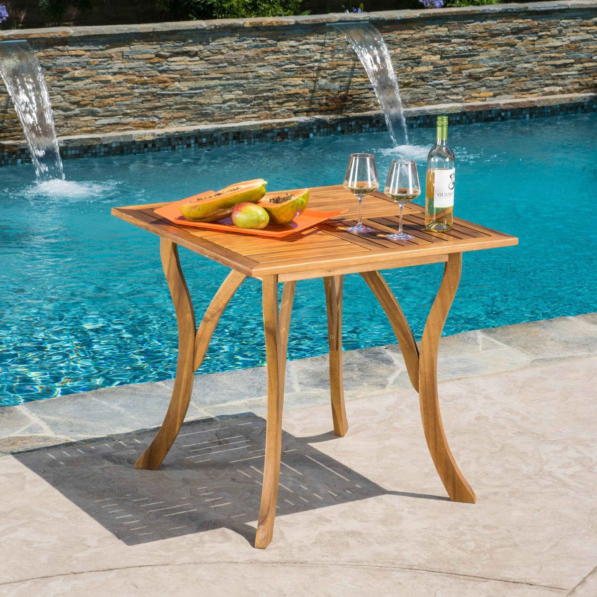 HERMOSA 31.5'' SQUARE WOOD TABLE - B&B Forest Products