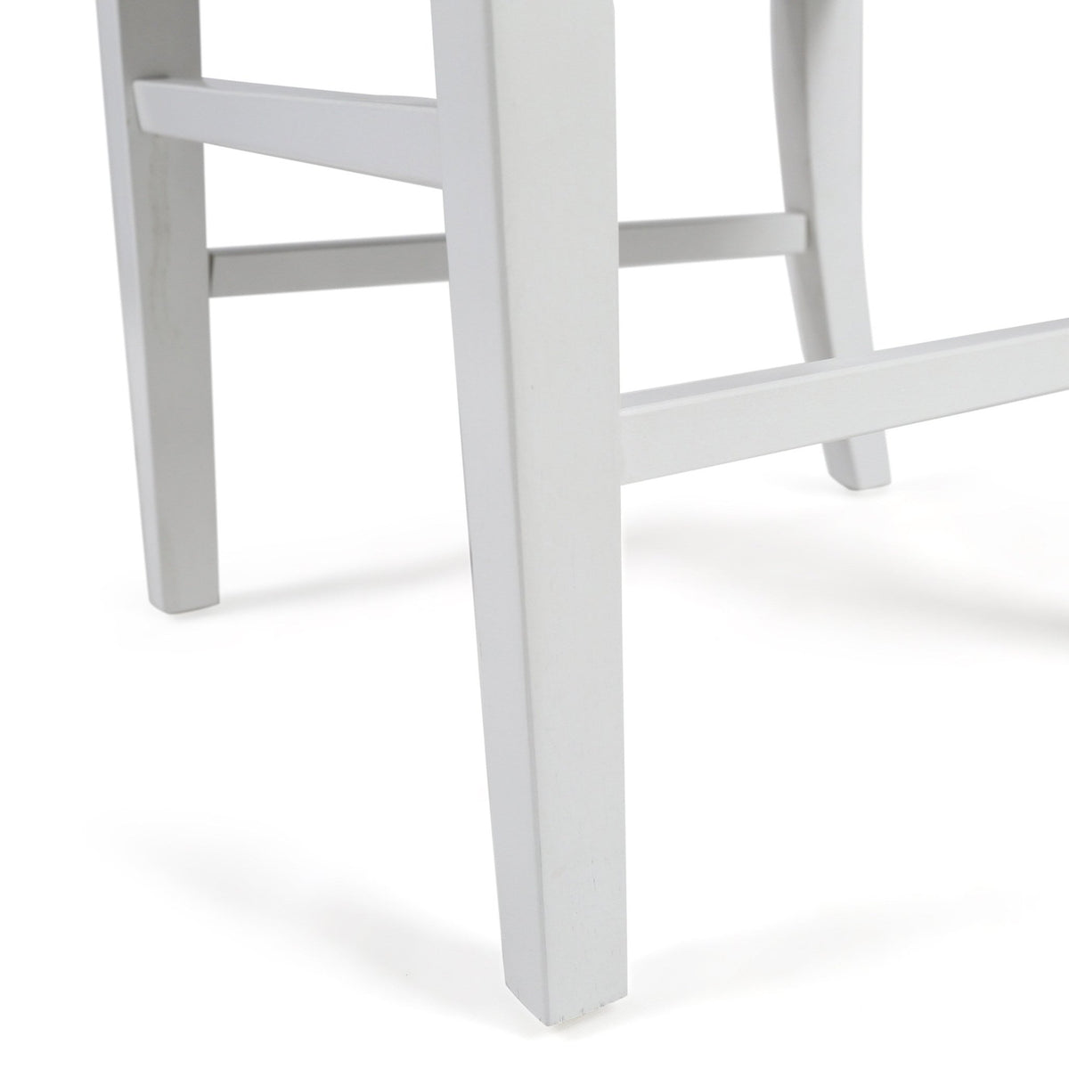 Roshan Farmhouse Acacia Wood Dining Chairs, White / Walnut (Set of 2) - B&B Forest Products
