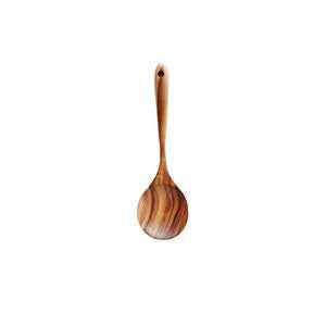 Teak wood solid wood heat-resistant soup spoon, rice spoon, household set cooking shovel spoon - B&B Forest Products