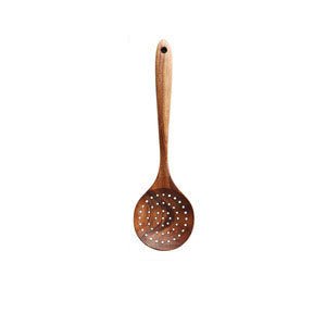 Teak wood solid wood heat-resistant soup spoon, rice spoon, household set cooking shovel spoon - B&B Forest Products
