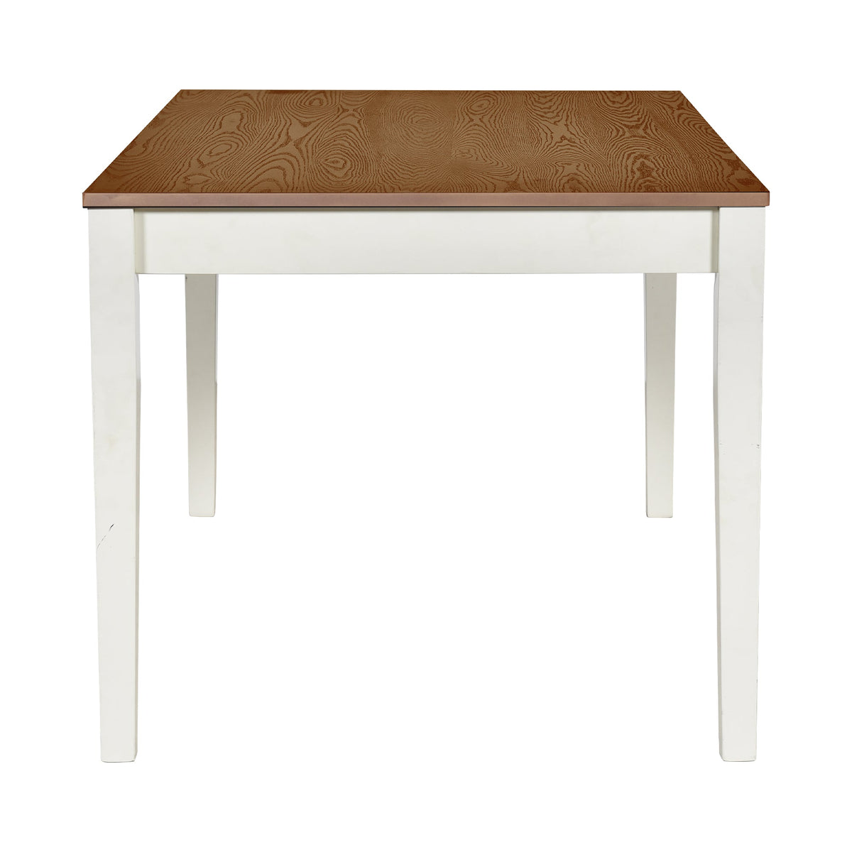 TOPMAX Mid-Century 6-Piece Wood Dining Table Set, Kitchen Table Set with Drawer Upholstered Chairs and Bench Butter Milk - B&B Forest Products